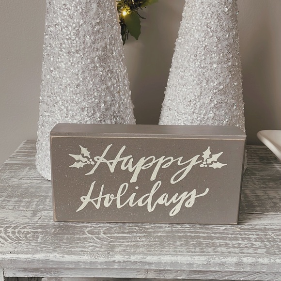 Happy holidays glitter sign - Picture 1 of 5